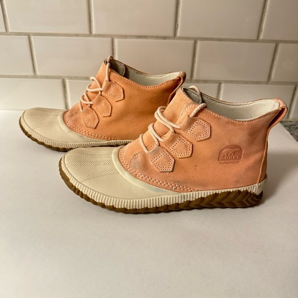 SOREL 8.5 Out n about Melon waterproof full grain leather upper woman boot - Picture 6 of 13